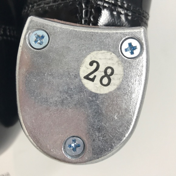 WUIWUIYU Lace Up Tap Dancing Shoes, Unisex Kid's Size 12(B)28  - Black - Picture 8 of 10